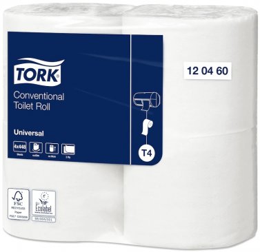 Toalettpapper Tork Traditionell Universal T4 Natur 24rl