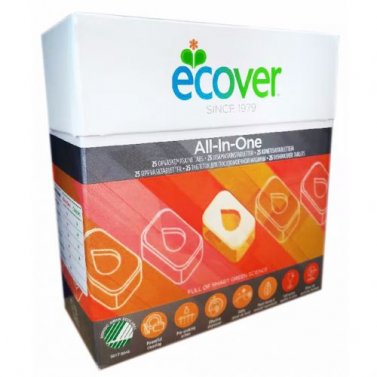 Ecover maskindisk All-in-One tabs Citrus- 25 st