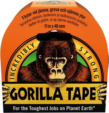 Gorilla Tape Black 11m x 48mm Artikel No 88160