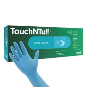 H4090 Ansell Touchntuff Nitril puderfri Stl S (6,5-7) handskar som är fria från ftalater, puder och fria från latexprotein som k
