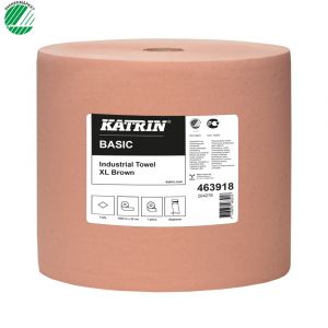 K5330 KATRIN Industrirulle Basic brun 1-lags 32 cm x 1000 m