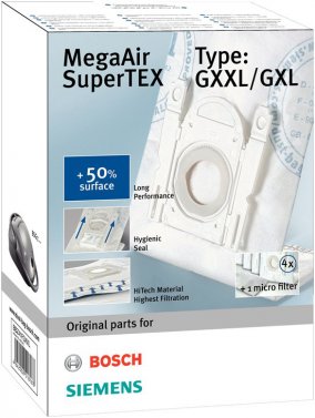 Påse Bosch/Siemens 4-p + filter (Typ G XXL, GXL)