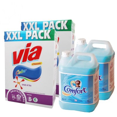 Tvättpaket Via + Comfort -45%