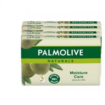 E2161Hårdtvål Palmolive Natural Moisture Care Olive 4x90 g