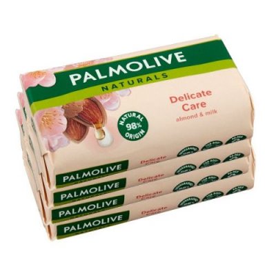 e2162Hårdtvål Palmolive Naturals Delicate Care Almond & Milk 4x90 g