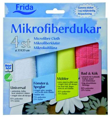 Frida Microfiberduk 4-pack