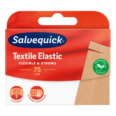 Salvequick Plåster Textil - 75 cm