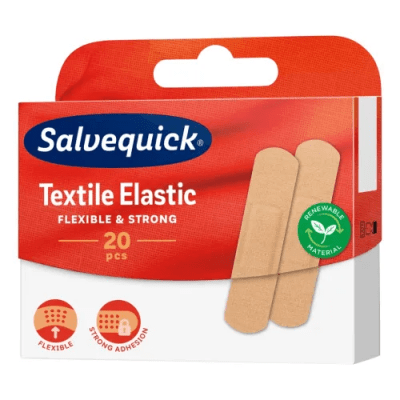 Salvequick Plåster Textil Medium - 20 st
